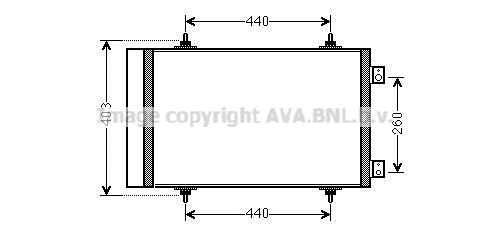 AVA QUALITY COOLING Lauhdutin, ilmastointilaite CN5263D